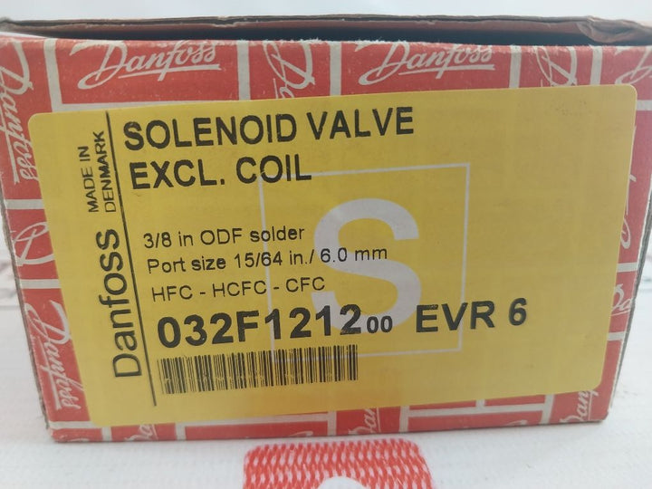 Danfoss Evr 6 Solenoid Valve 032F1212