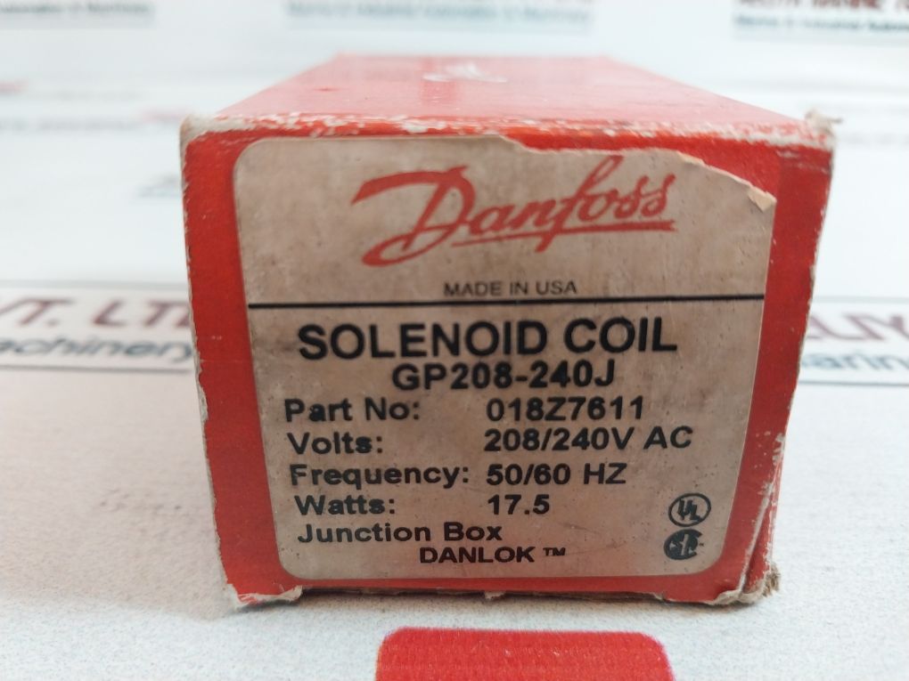 Danfoss Gp208-240J Solenoid Valve Coil 208/240V Ac 018Z7611