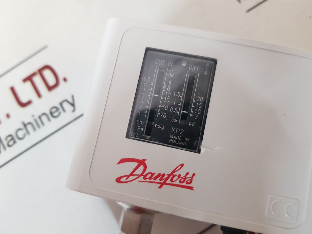 Danfoss Kp2 Pressure Switch 060-112066 Type Spdt 0.5-1.5 Bar
