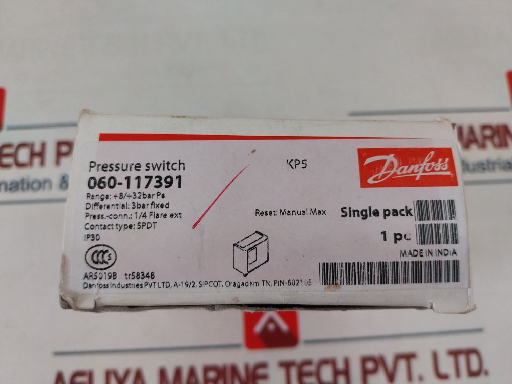 Danfoss Kp5 Pressure Switch