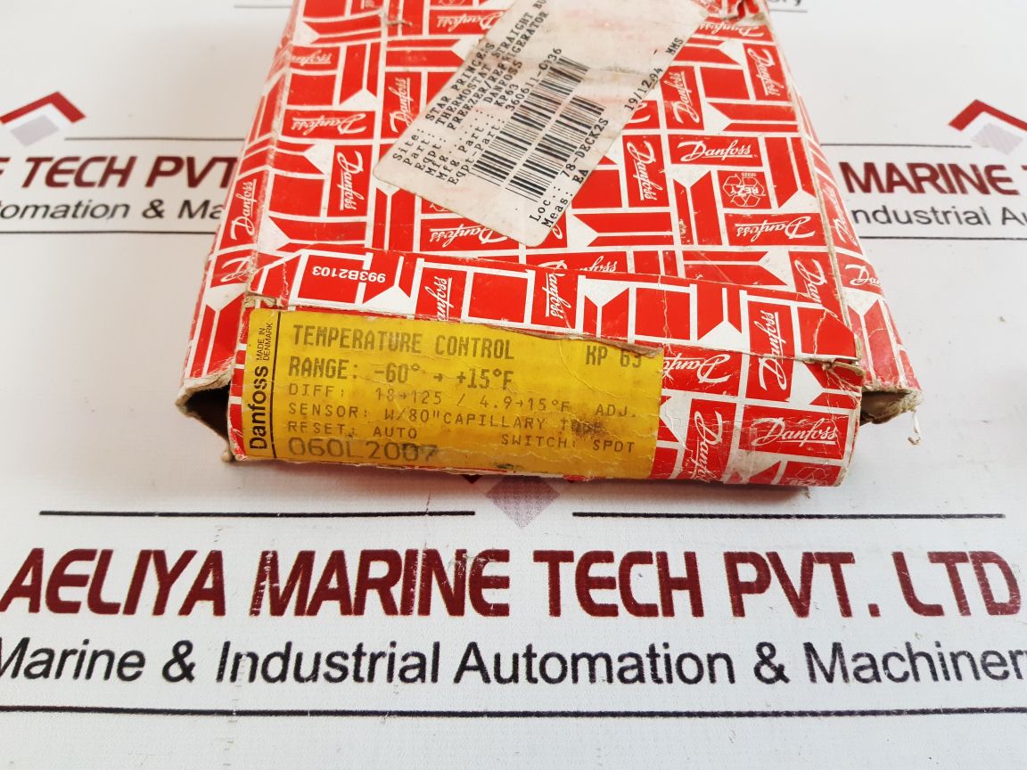 Danfoss kp63 temperature control 060l2007 with box