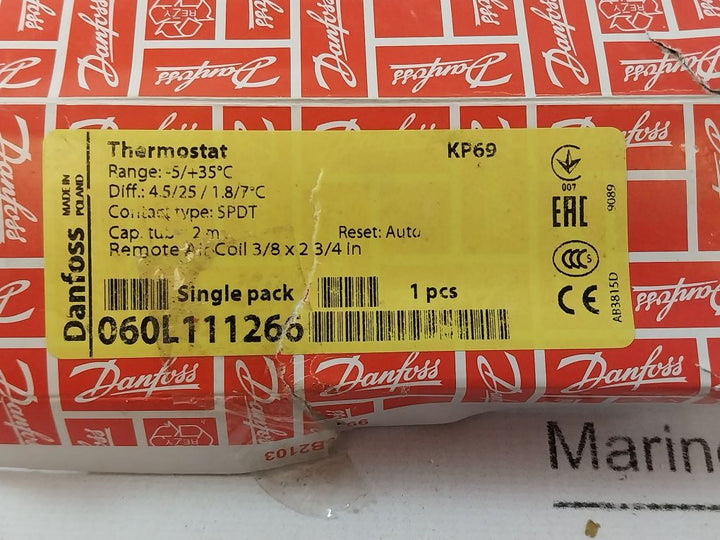 Danfoss Kp69 Thermostat 060L1112
