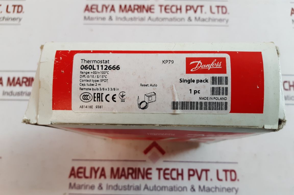 Danfoss Kp79 Temperature Switch 060L112666