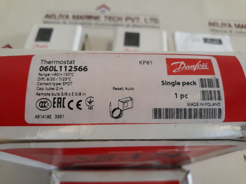 Danfoss Kp81 Thermostat 060L112566