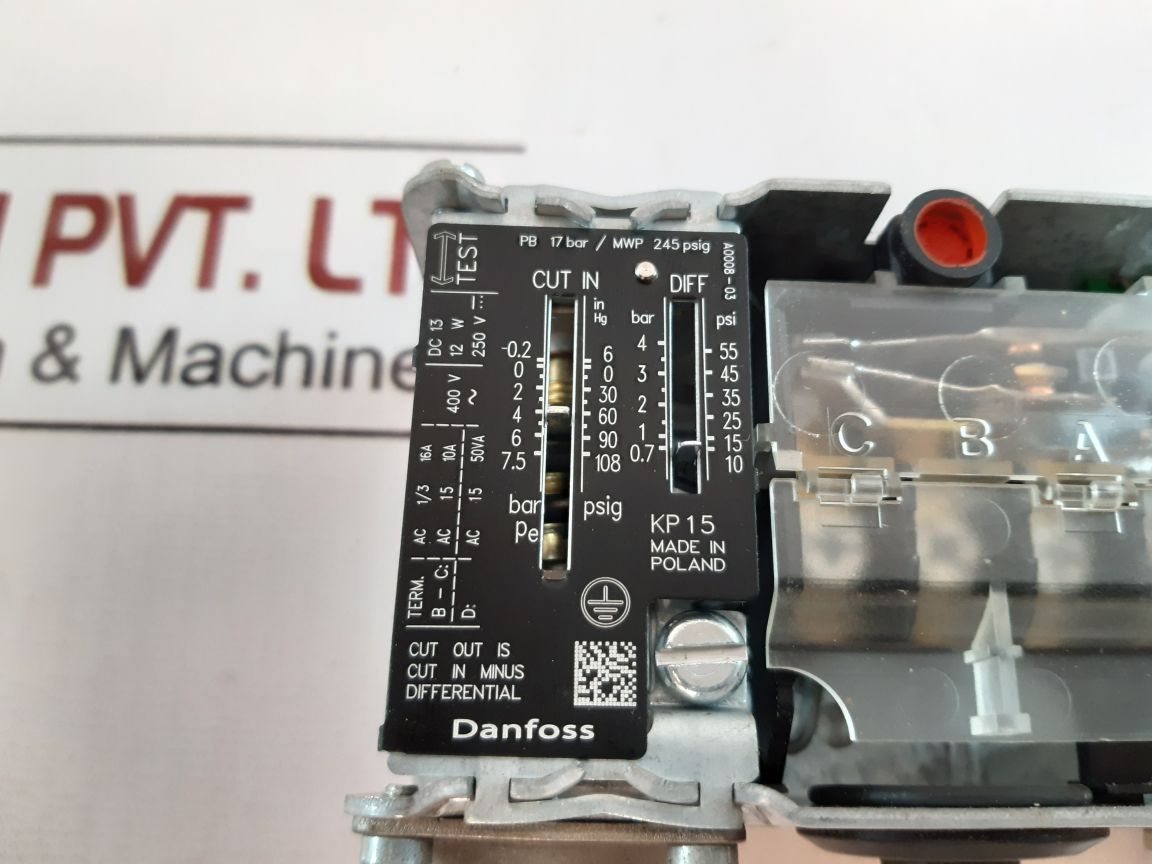 Danfoss Kp 15 Pressure Switch 060-5149
