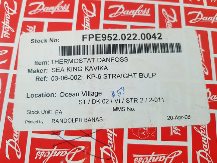 Danfoss Kp 61 Thermostat Switch 060L110266
