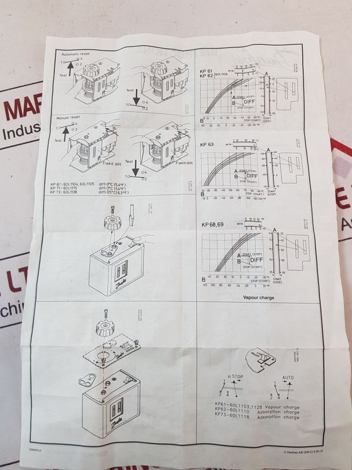 Danfoss Kp 61 Thermostat Straight Bulb