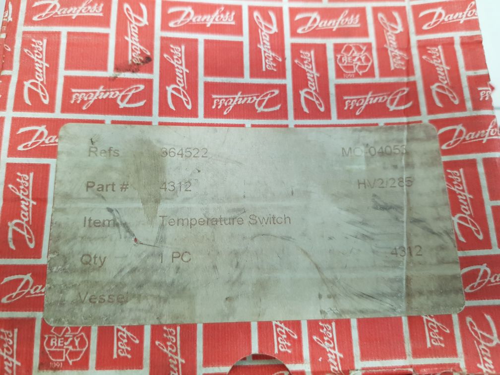 Danfoss Kps79 Temperature Switch 060L3121