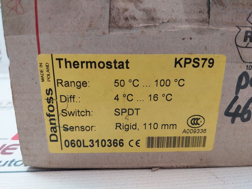 Danfoss Kps79 Thermostat 060L3103 Temperature Switch