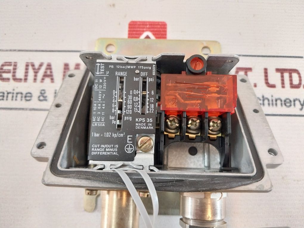 Danfoss Kps 35 Pressure Switch 0-8 Bar Pe