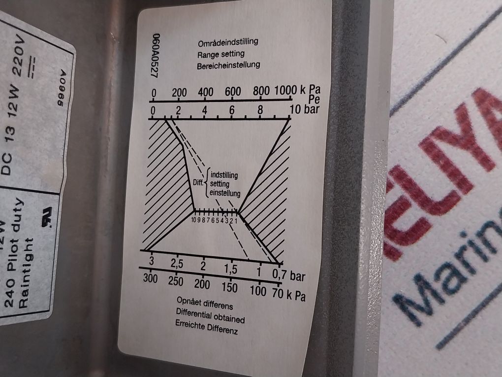 Danfoss Kps 43 Pressure Switch Ip67