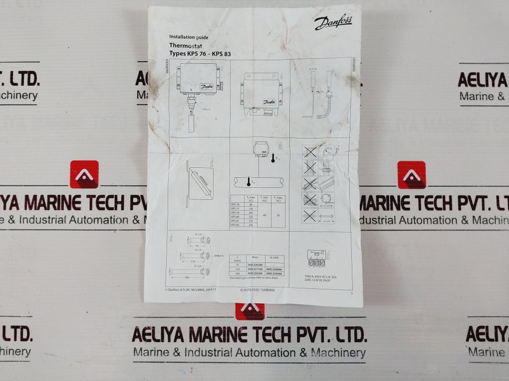Danfoss Kps 80 Thermostat Temperature Switch