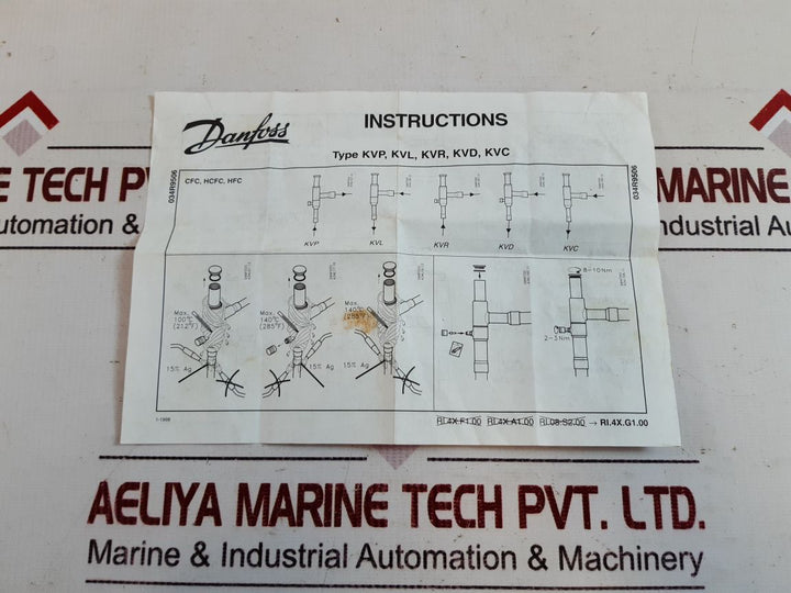 Danfoss Kvp12 Pressure Regulator 034L0023