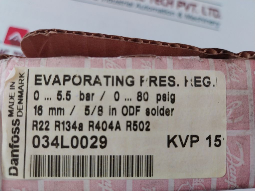 Danfoss Kvp 15 Evaporator Pressure Regulator Valve