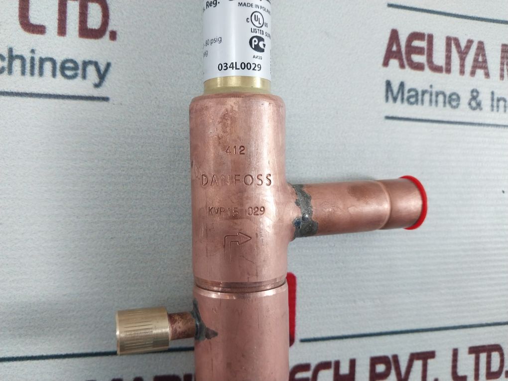 Danfoss Kvp 15 Refrigerant Expension Valve 0-5,5 Bar/0-80 Psig