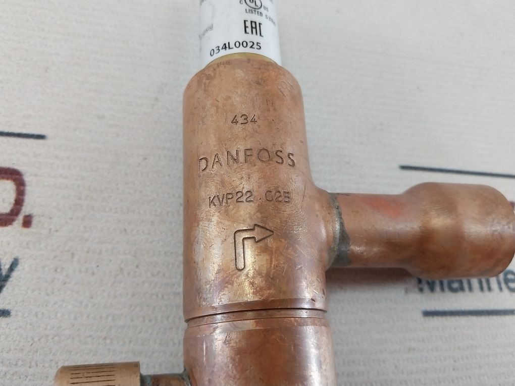 Danfoss Kvp 22 Expansion Pressure Regulator Valve