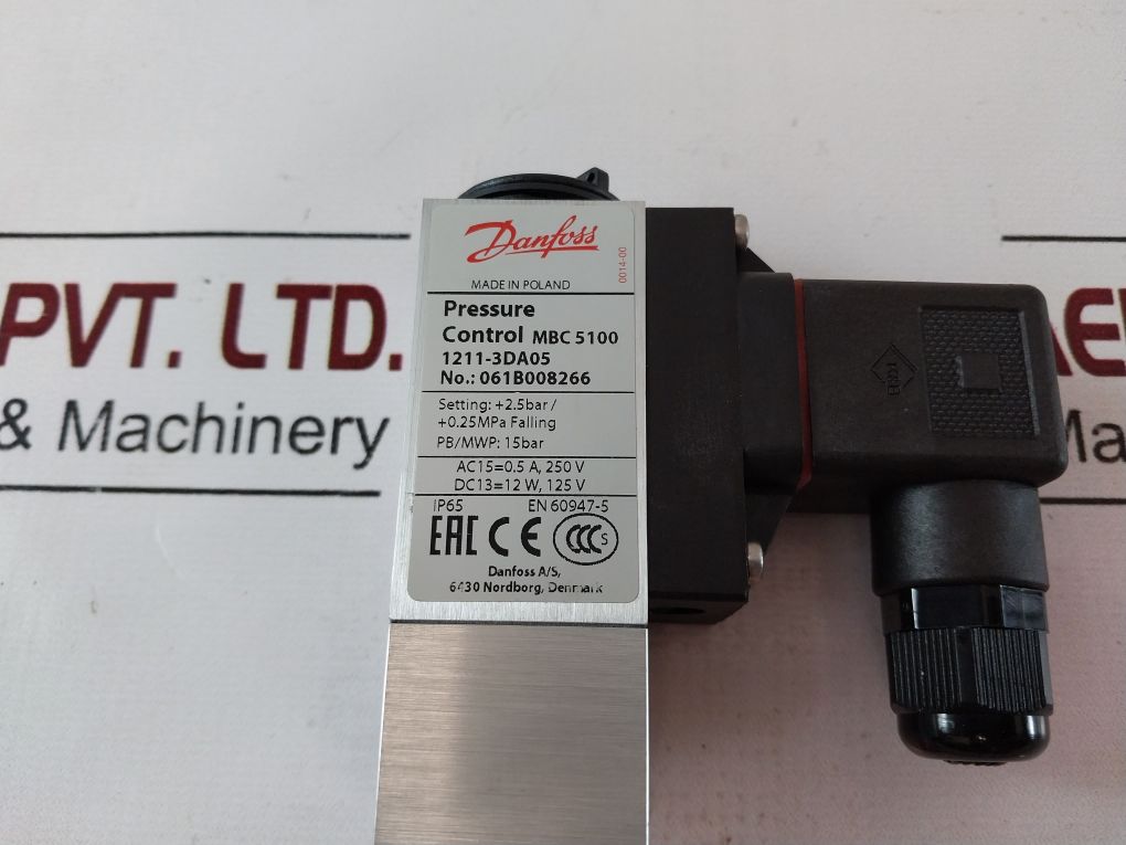 Danfoss Mbc 5100 Pressure Control Switch 1211-3Da05