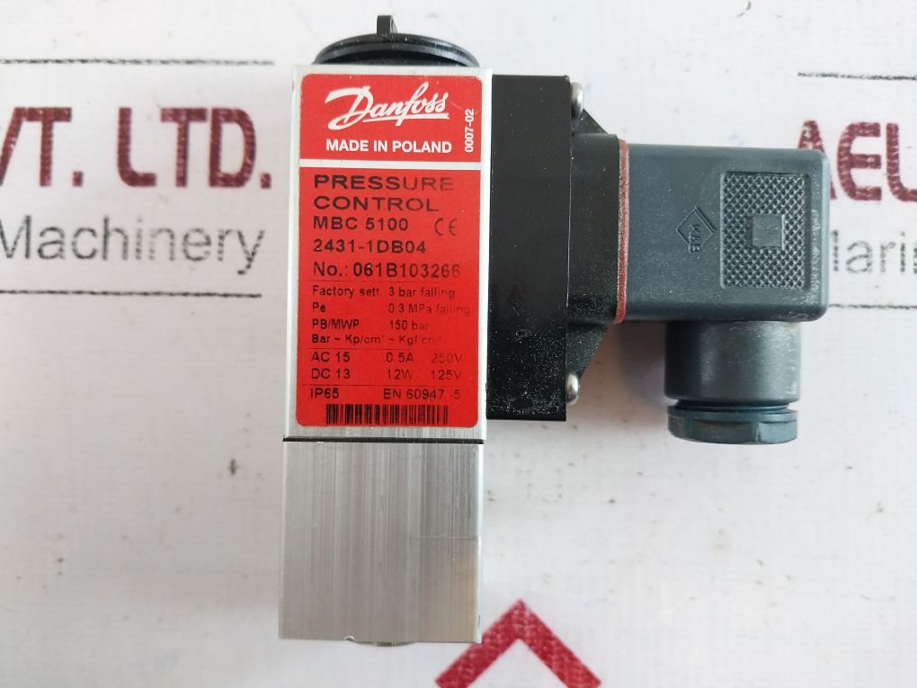 Danfoss Mbc 5100 Pressure Control Switch 061B103266
