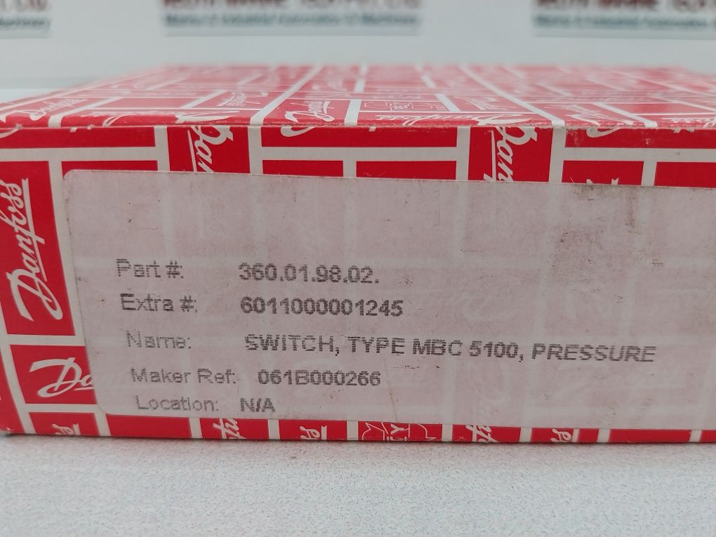 Danfoss Mbc 5100 Pressure Switch Control 360.01.98.02