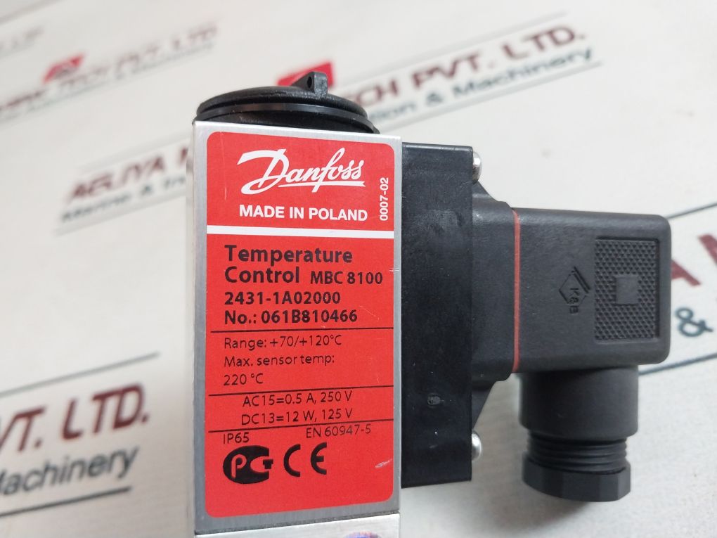 Danfoss Mbc 8100 Thermostat Temperature Control 220°C