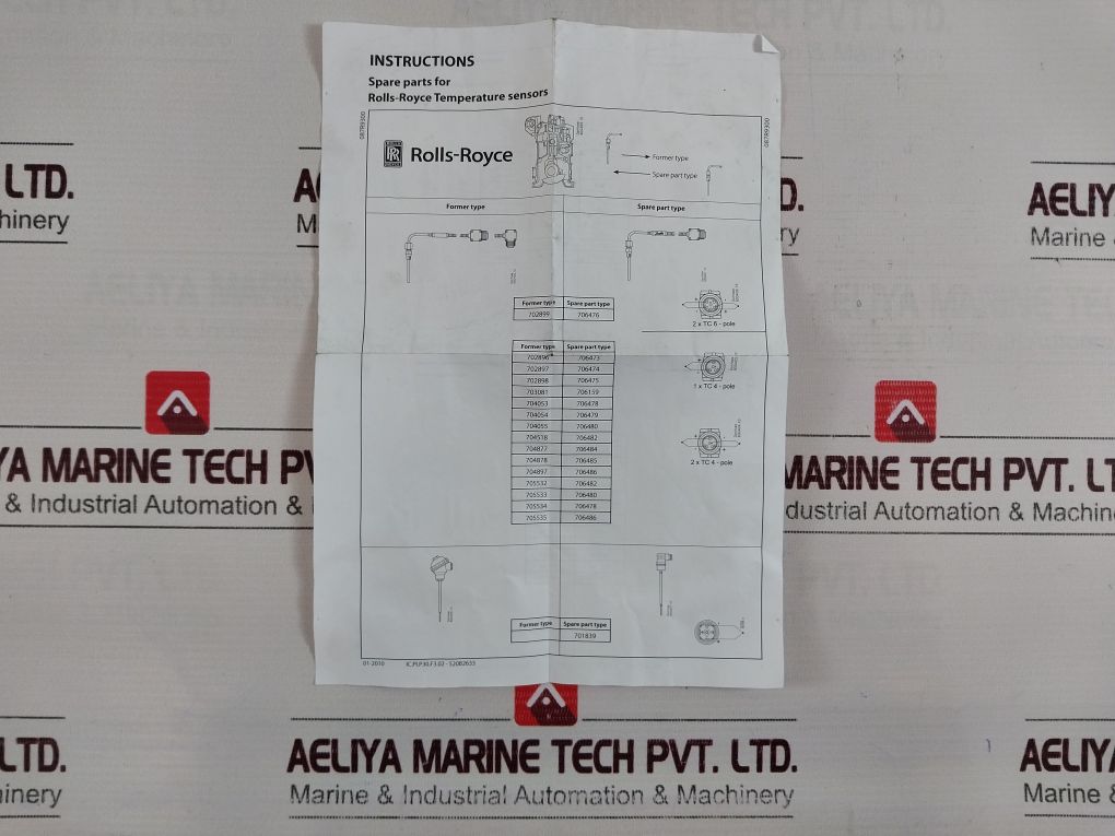 Danfoss Mbt 5111-1101-0175-111 (Rolls-royce) Type 2*K Temperature Sensor