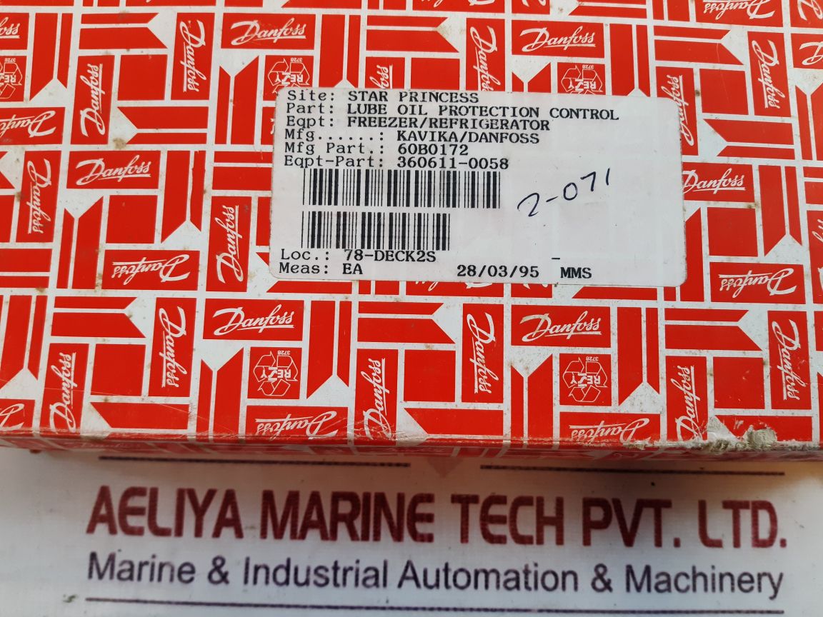 Danfoss Mp Lube Oil Protection Control