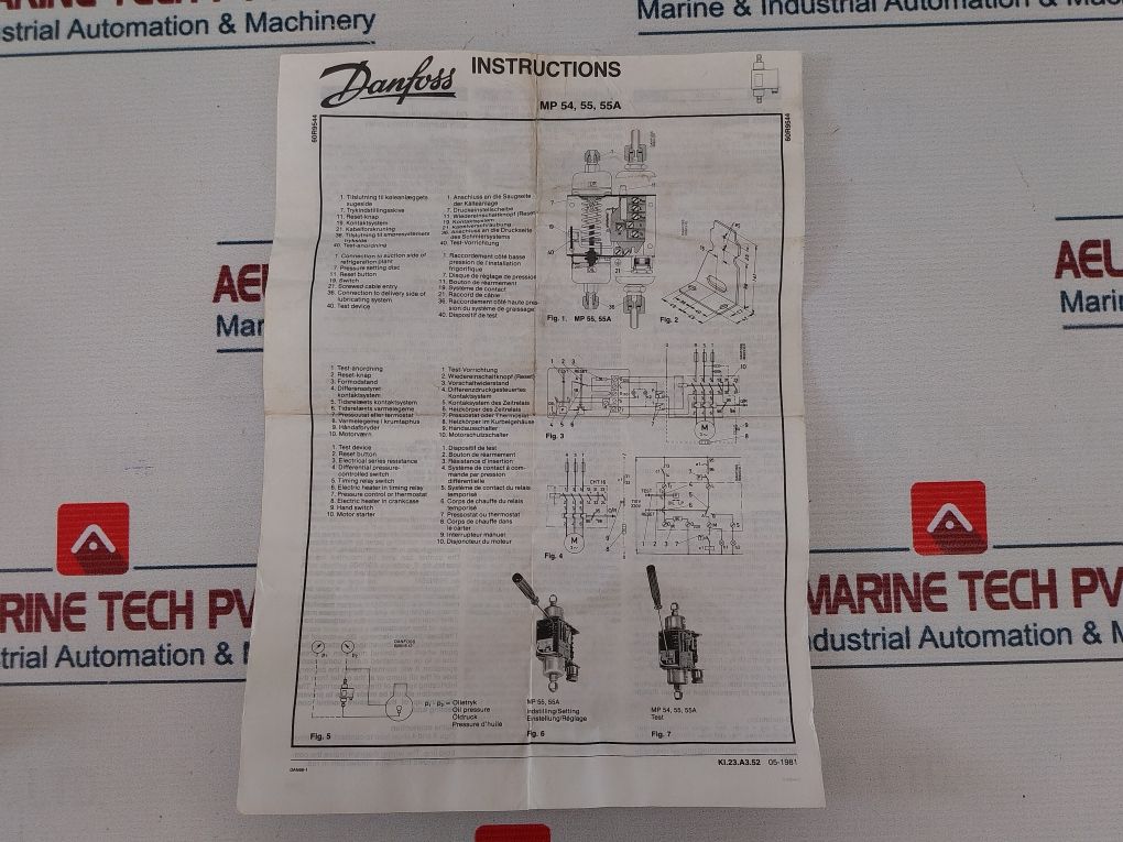 Danfoss Mp 55 Differential Pressure Control 060B0172