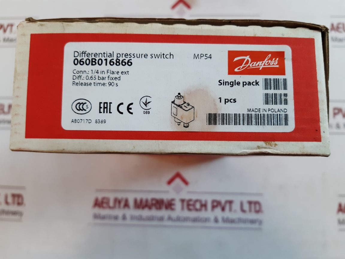 Danfoss Mp54 Differential Oli Pressure Control 060B016866