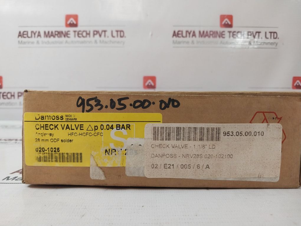 Danfoss Nrv28S Solder Angle Check Valve 020-102100