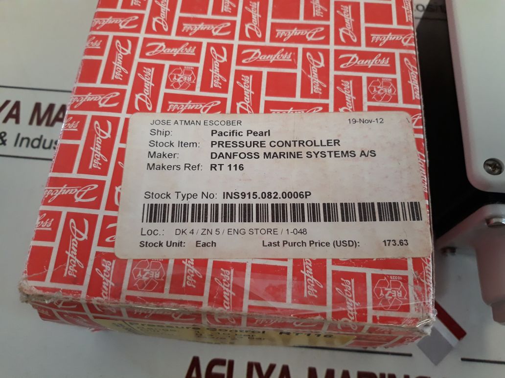 Danfoss Rt116 Pressure Control 017-520366