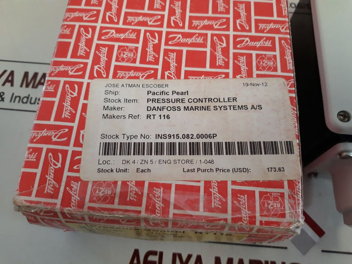 Danfoss Rt116 Pressure Control 017-520366
