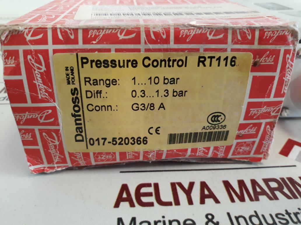 Danfoss Rt116 Pressure Control 017-520366