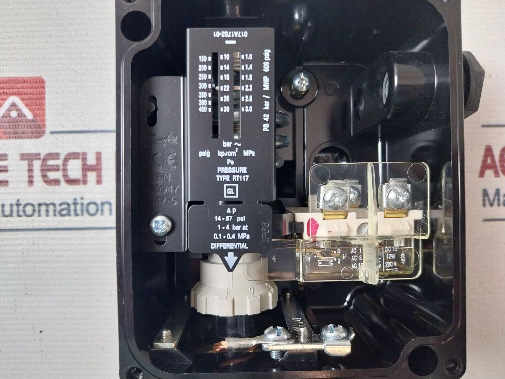 Danfoss Rt117 Pressure Control Switch 017A1752-01