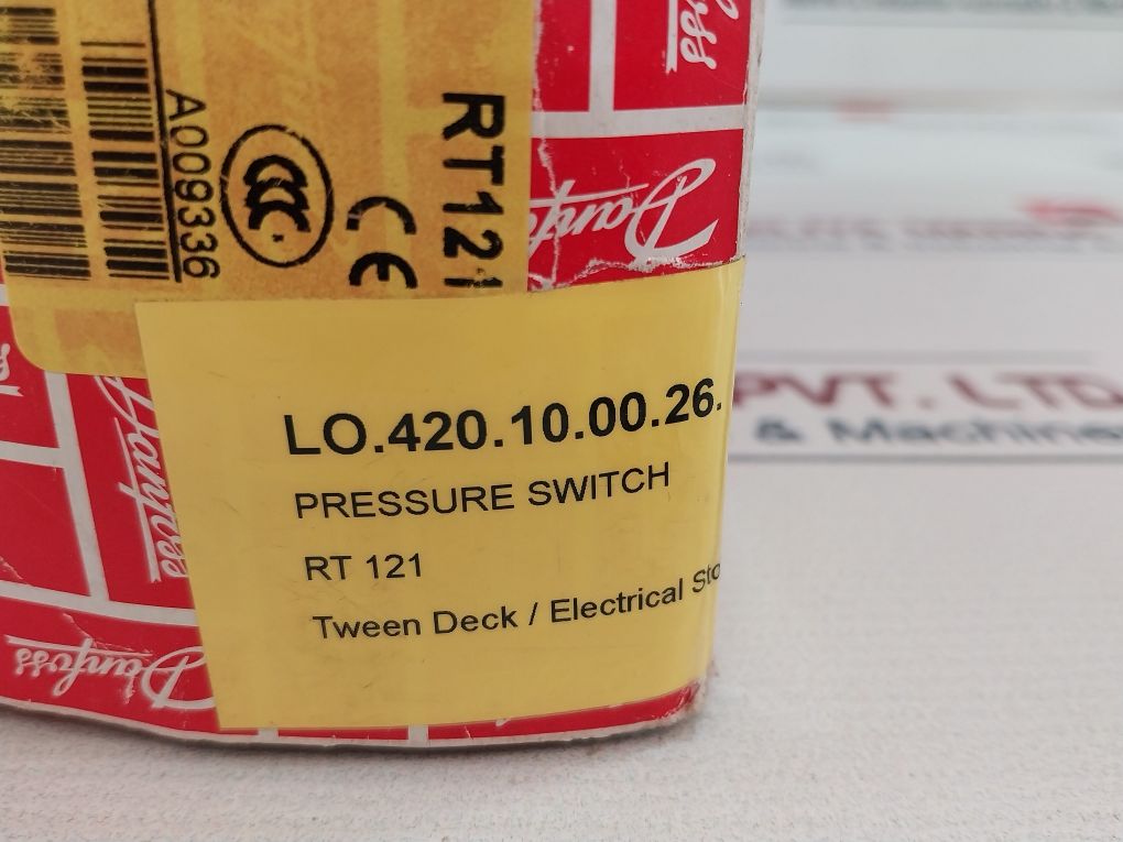 Danfoss Rt121 Pressure Control Switch 017-521566 0-100 Kpa