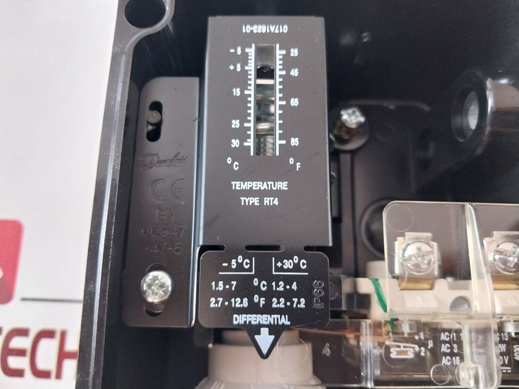 Danfoss Rt4 Thermostat 017A1623-01