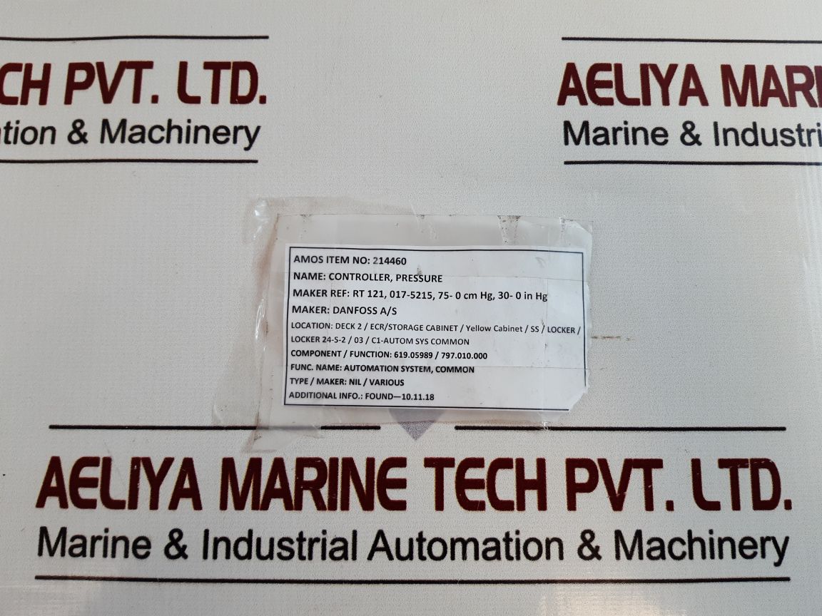 Danfoss Rt 121 Pressure Switch 17-5215