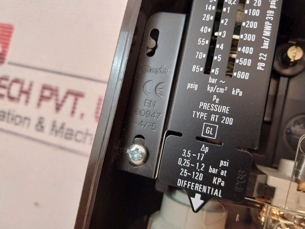 Danfoss Rt 200 Pressure Control Switch 400V~