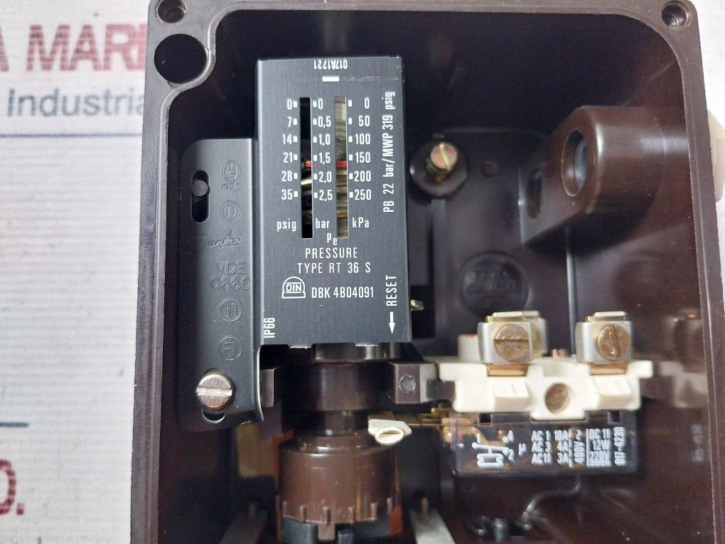 Danfoss Rt 36 S Pressure Switch 0-2.5 Bar
