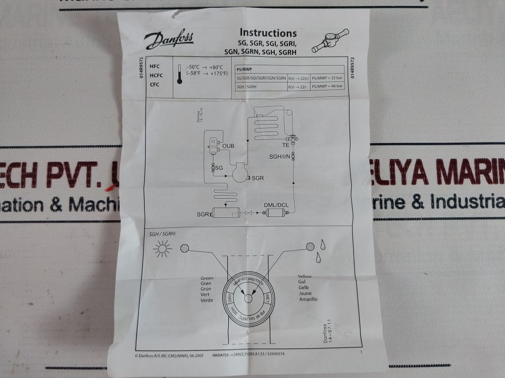 Danfoss Sgi 10 Sight Glass Pb35Bar /80°C