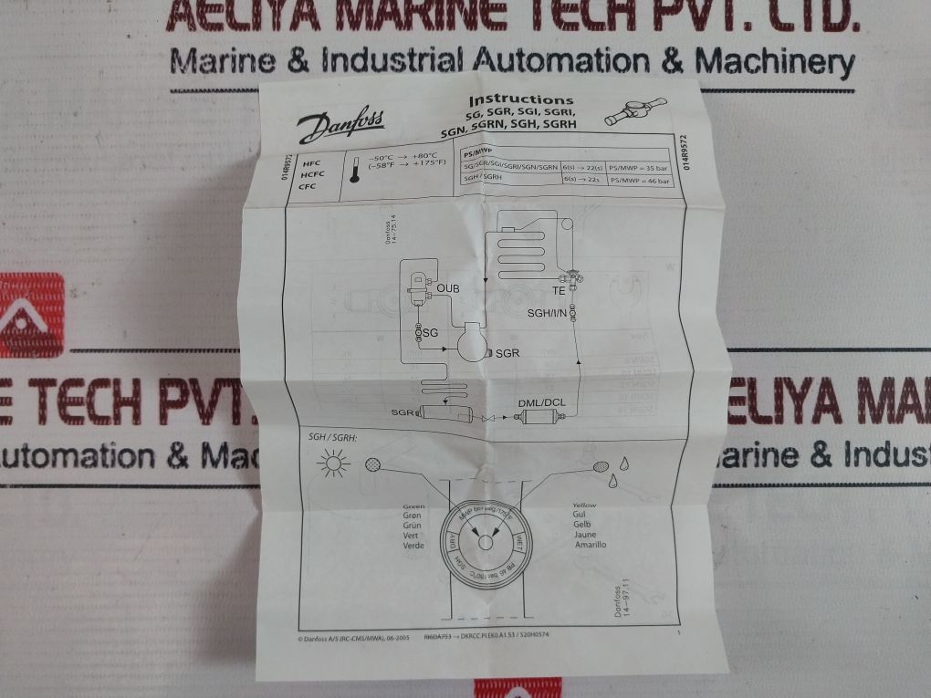 Danfoss Sgi 10 Sight Glass 014-0022
