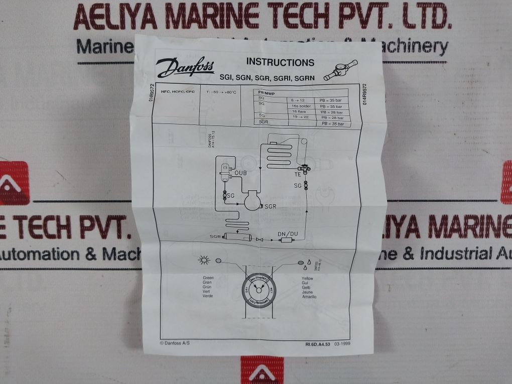 Danfoss Sgi 12 Sight Glass
