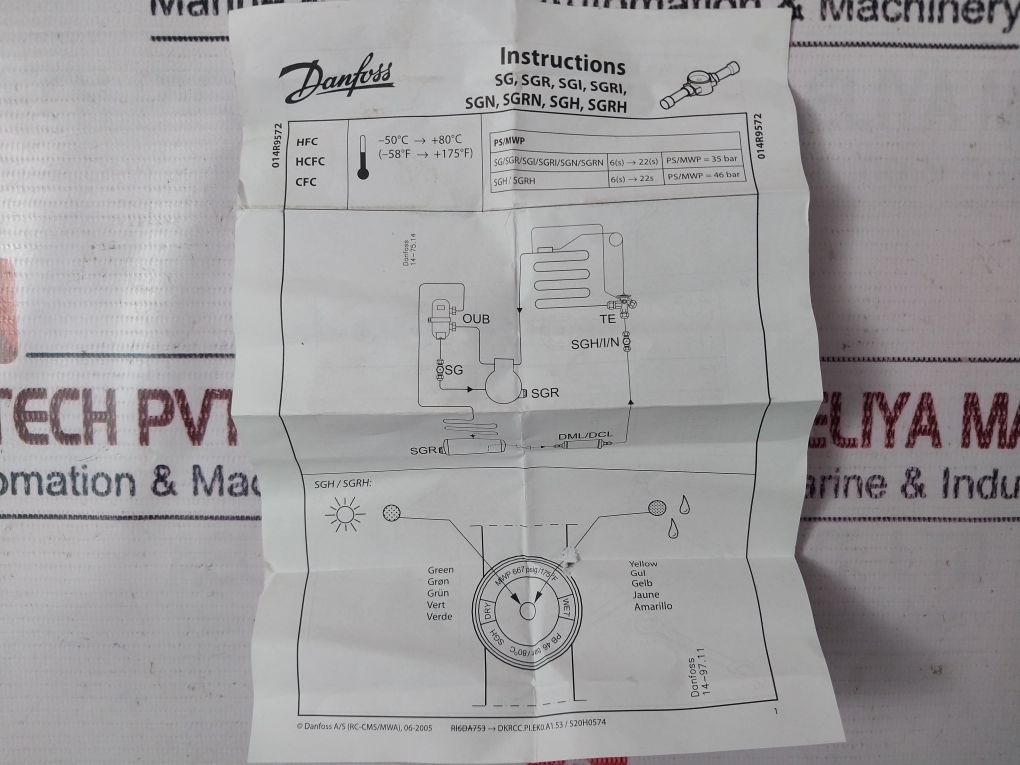 Danfoss 014-0172 10Mm/ 3/8 Inch Flare Sgn 10 Sight Glass