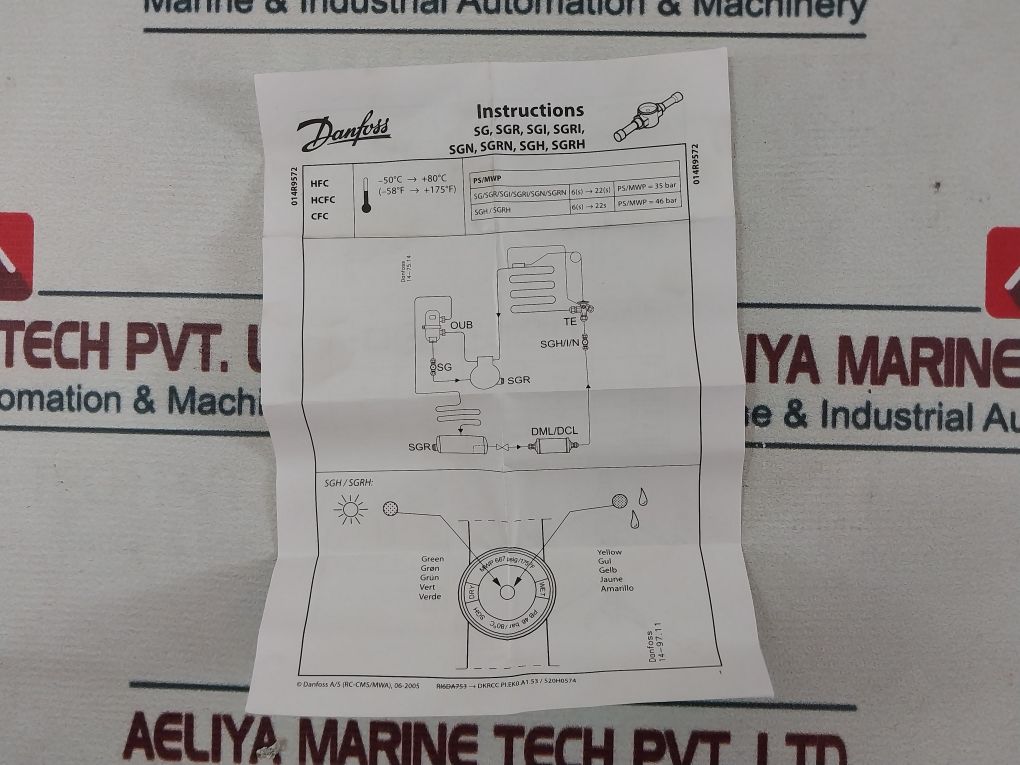Danfoss Sgn 12 Low Pressure Sight Glass Pb 35Bar/80°C
