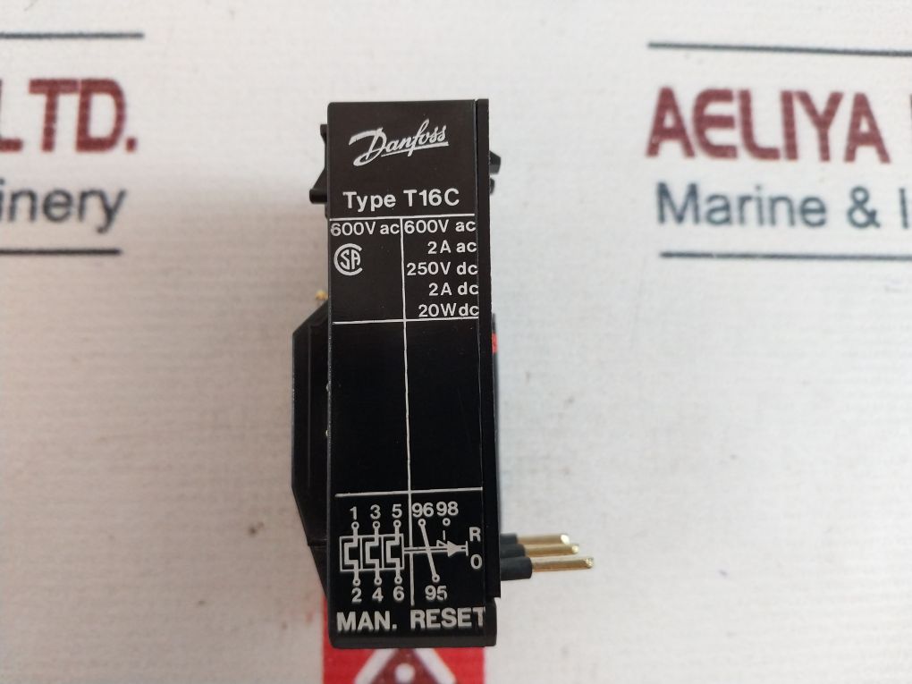 Danfoss T16C Thermal Overload Relay 600Vac