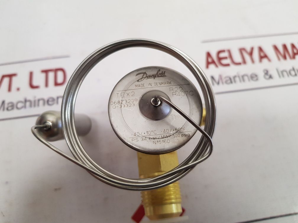 Danfoss Tex2 068Z3209 Q-33323 R22/R407C Thermostatic Expansion Valve 34 Bar