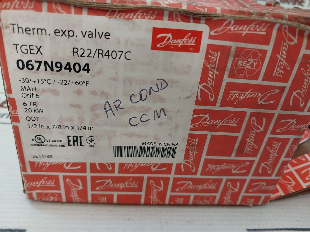 Danfoss Tgex Thermostatic Expansion Valve