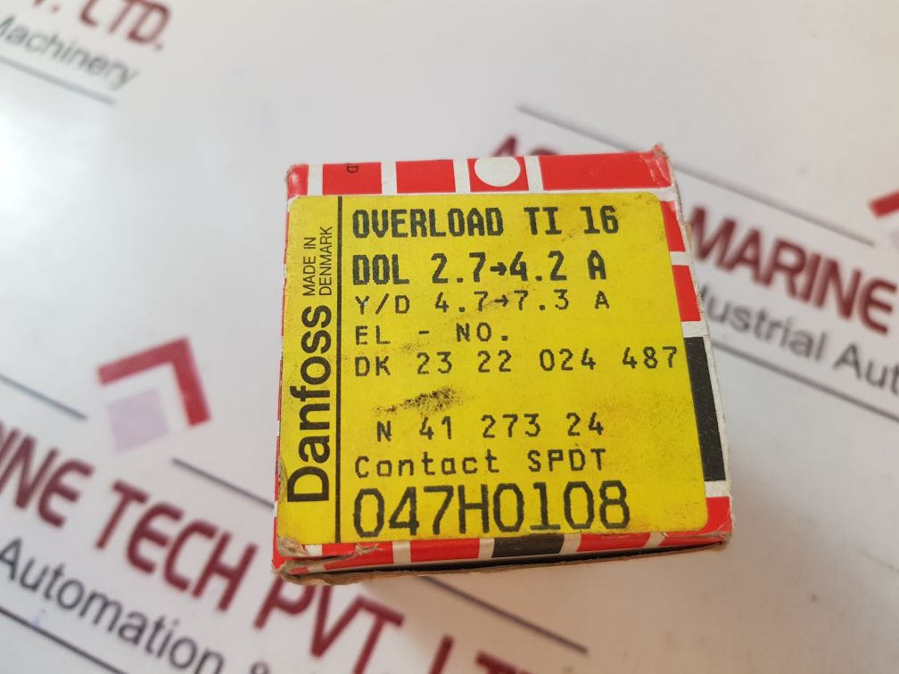 Danfoss ti16 thermal overload relay