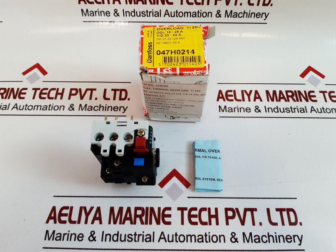 Danfoss Ti25C Thermal Overload Relay 047H0214
