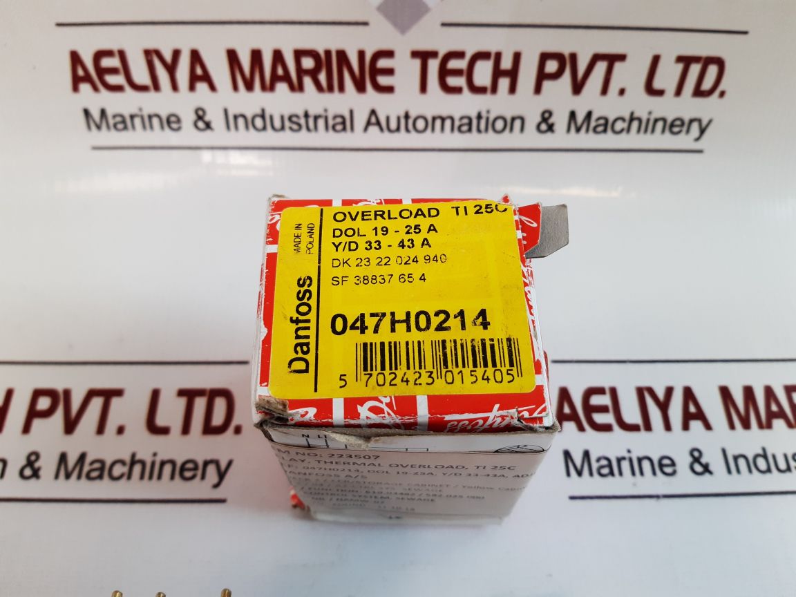 Danfoss Ti25C Thermal Overload Relay 047H0214
