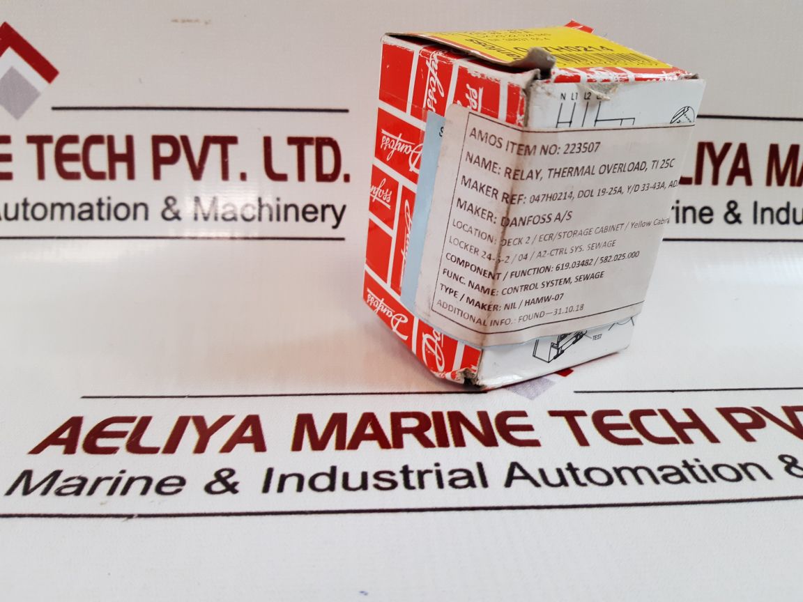 Danfoss Ti25C Thermal Overload Relay 047H0214
